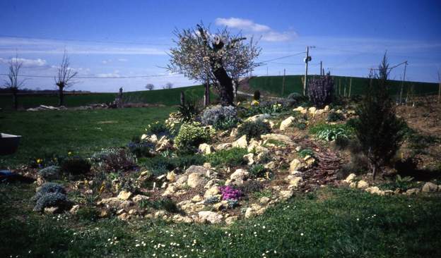 1989 05 2 extension maximum de la rocaille centrale à l'est. On va remonter un peu vers le nord et l'étendre vers l'ouest.