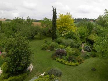 Des vue panoramiques du jardin